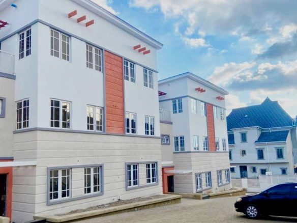 4-bedroom terrace duplex with luxury finishes, family lounge, and BQ in Guzape, Abuja